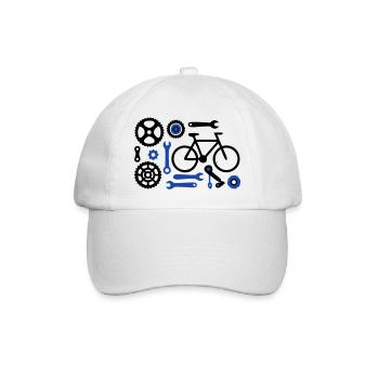 Ensemble de pièces d’outils pour vélo cool - Casquette classique - blanc/blanc - Devant