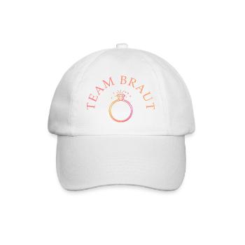 Team Bride - Ring - Personalizable - Baseball Cap - white/white - Front