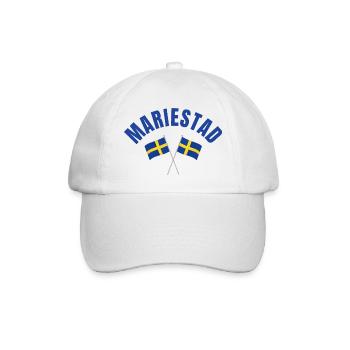 Mariestad a traversé les drapeaux suédois - Casquette classique - blanc/blanc - Devant