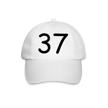 37 - Baseball Cap - white/white - Front