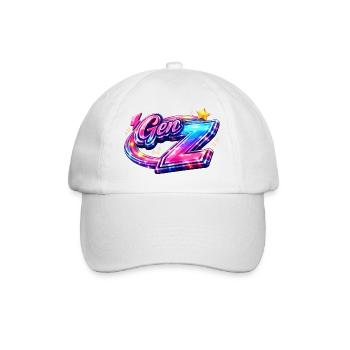 Gen Z Neon Signature - Baseball Cap - white/white - Front