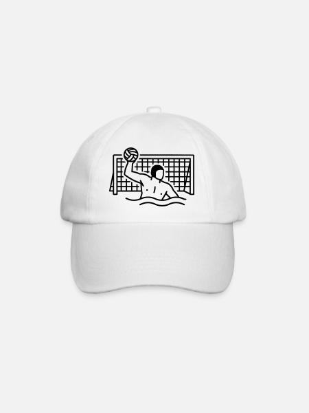 Wasserball - Baseballkappe - Weiß/Weiß