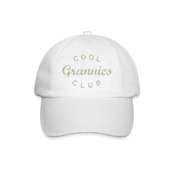 Cool Grannies Club Großmutter Muttertag Geschenk - Baseballkappe - Weiß/Weiß - Vorne