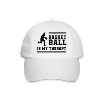 Basketball Therapy - Baseball Cap - white/white - Front