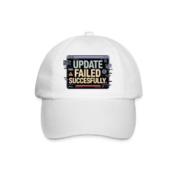 update-failed-successfully - Baseball Cap - white/white - Front