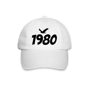 Vintage Eagle Graphic des années 1980 - Casquette classique - blanc/blanc - Devant