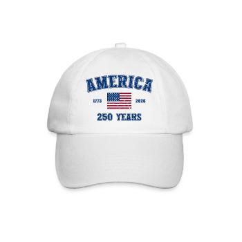 250e anniversaire de l’Amérique 1776-2026 - Casquette classique - blanc/blanc - Devant
