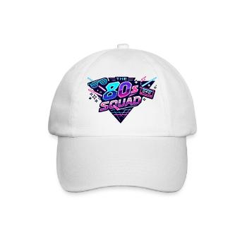 80s Squad Neon Retro - Baseball Cap - white/white - Front