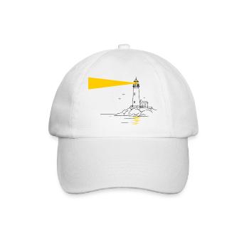 lighthouse - Baseball Cap - white/white - Front