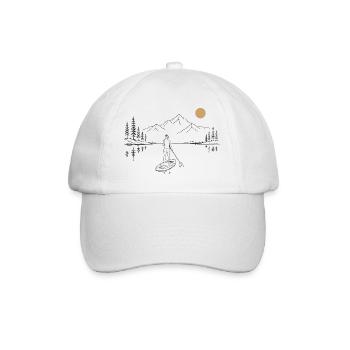 Stand-Up Paddle at the Lake - Baseball Cap - white/white - Front
