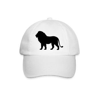 Löwe - Baseballkappe - Weiß/Weiß - Vorne