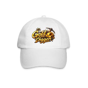 Gold Digger Gloss Motif - Baseball Cap - white/white - Front
