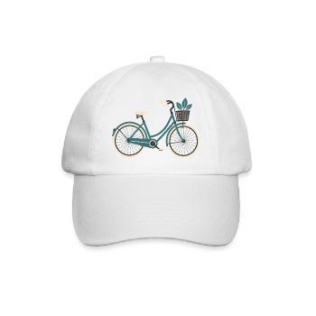 Vélo de ville avec chemise panier - Casquette classique - blanc/blanc - Devant