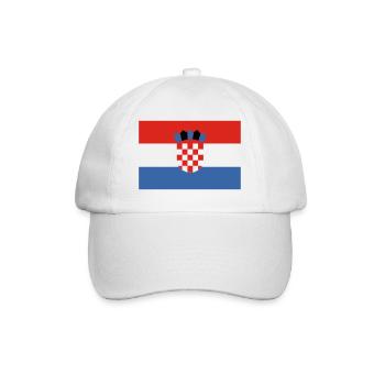 croatia - Baseball Cap - white/white - Front