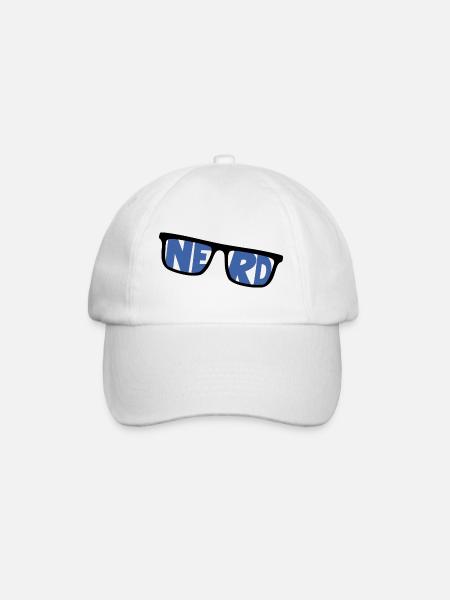 nerd coder server download cyberspace programmer - Baseball Cap - white/white