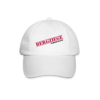 bergziege servus alpin bergwandern bergtags - Baseballkappe - Weiß/Weiß - Vorne