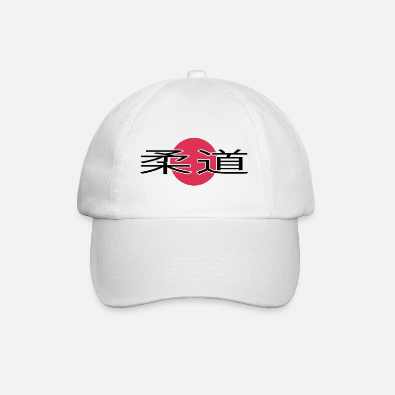 Judoka Judo Kampfsport-JUDO - Baseballkappe - Weiß/Weiß