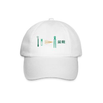 BONSAI Yamadori Nebari Bonsai Master Bonsai Show - Baseball Cap - white/white - Front