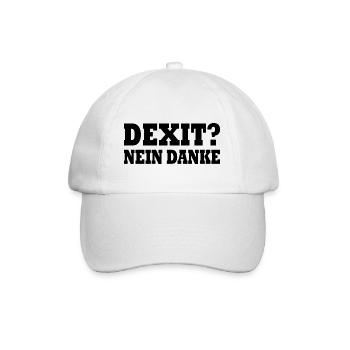 Dexit non merci - Casquette classique - blanc/blanc - Devant