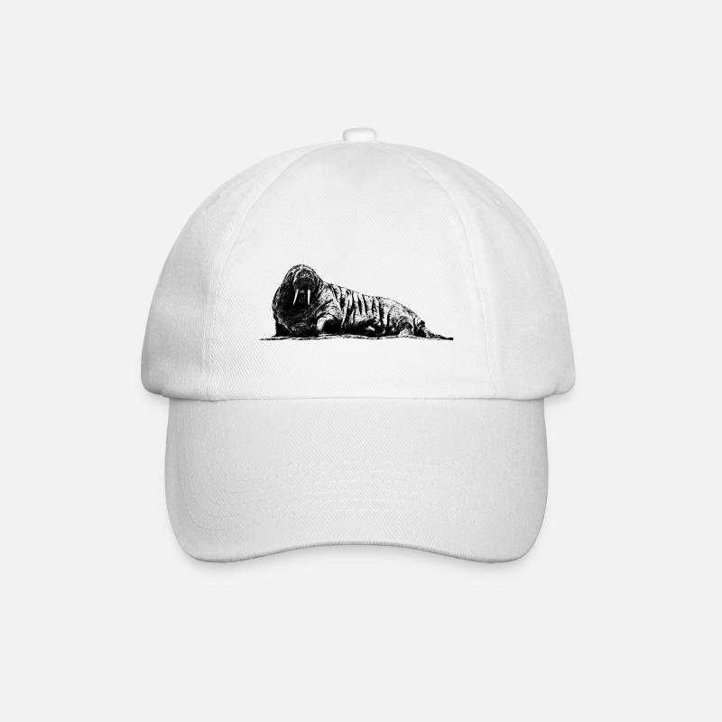 Graphique de morse - Casquette classique - blanc/blanc