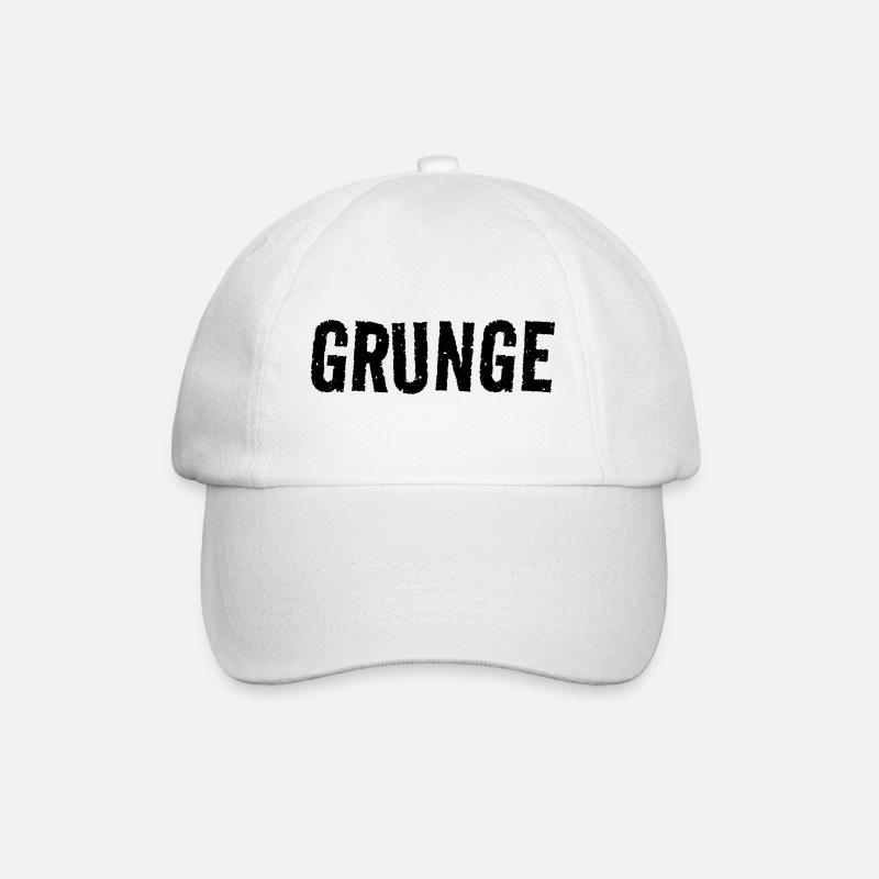 grunge - Baseball Cap - white/white