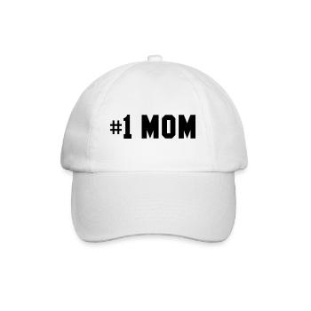 Nummer eins Mama - Baseballkappe - Weiß/Weiß - Vorne