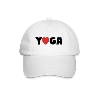 YOGA Cœur Asana Amour - Casquette classique - blanc/blanc - Devant