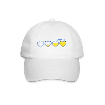 UKRAINE slava ukraini Donbass Front ukrainian - Baseball Cap - white/white - Front