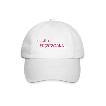 Badminton player badminton crossminton - Baseball Cap - white/white - Front