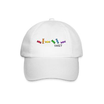 LGBT pride regenbogen sweet human - Baseballkappe - Weiß/Weiß - Vorne