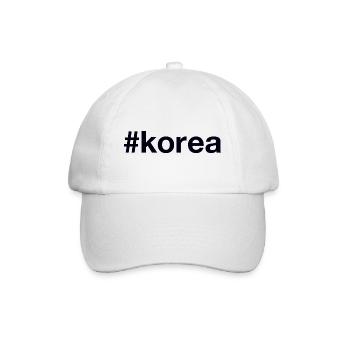 KOREA Hashtag - Baseball Cap - white/white - Front