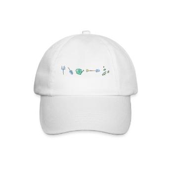 plantes de jardin parterre de jardinage - Casquette classique - blanc/blanc - Devant