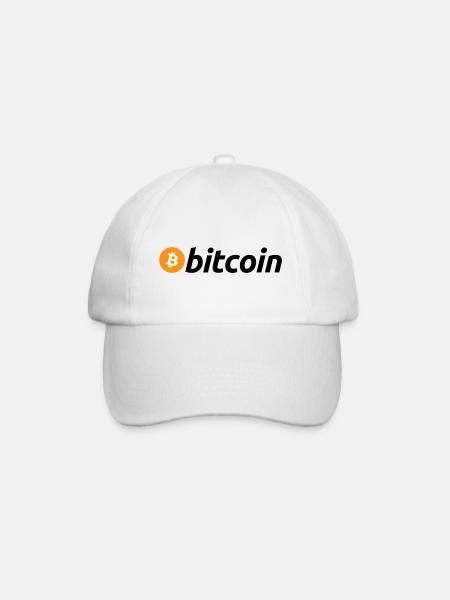 BITCOIN LOGO - Baseballkappe - Weiß/Weiß