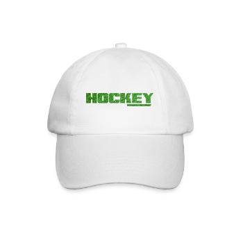 Field hockey Hockey artificial turf for hockey players - Baseball Cap - white/white - Front