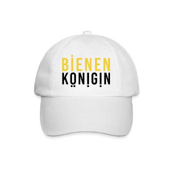 Bienenkönigin Imkerin bee queen Imkerei - Baseballkappe - Weiß/Weiß - Vorne