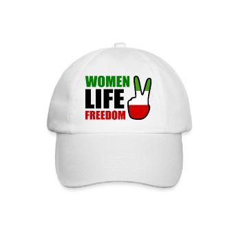Women life freedom iran - Baseball Cap - white/white - Front