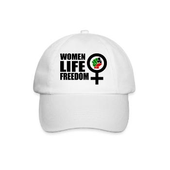 Women life freedom - Baseballkappe - Weiß/Weiß - Vorne