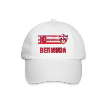Bermuda Fußball Mannschaft - Baseballkappe - Weiß/Weiß - Vorne