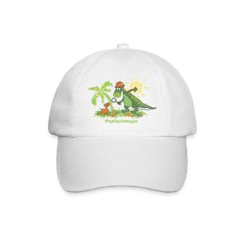 Investigatosaurus - Baseballkappe - Weiß/Weiß - Vorne