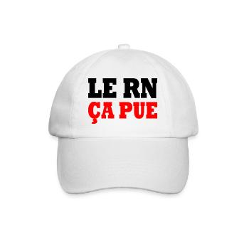 The RN stinks - Baseball Cap - white/white - Front