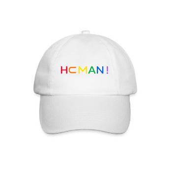 human-rights LGBT rainbow "tolerant colourful" - Baseball Cap - white/white - Front