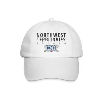 Northwest Territories with Polar bear licence plate - Baseball Cap - white/white - Front