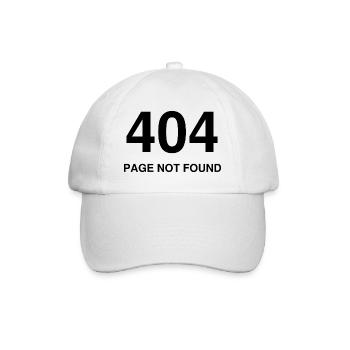 404 page not found - Casquette classique - blanc/blanc - Devant
