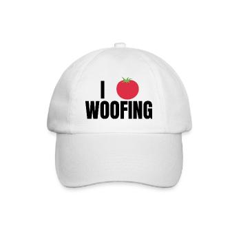 i love woofing - Baseball Cap - white/white - Front