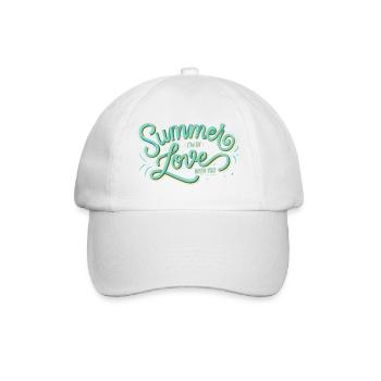 Summer I am in love with you - Baseballkappe - Weiß/Weiß - Vorne