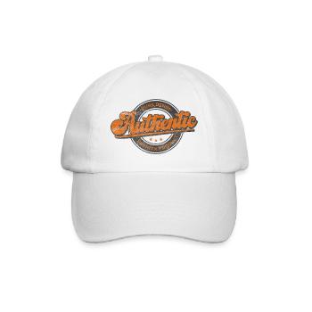 Authentic pure denim premium product retro orange - Baseball Cap - white/white - Front