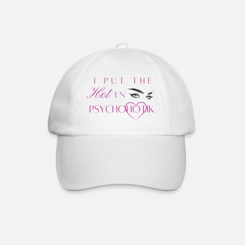 Psycho - Baseballkappe - Weiß/Weiß