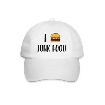i love junk food - Casquette classique - blanc/blanc - Devant