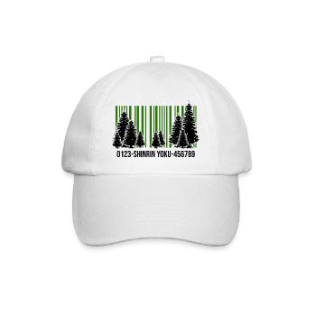 shinrin yoku forest walker forest bathing forest - Baseball Cap - white/white - Front