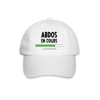 abdos en cours - Casquette classique - blanc/blanc - Devant